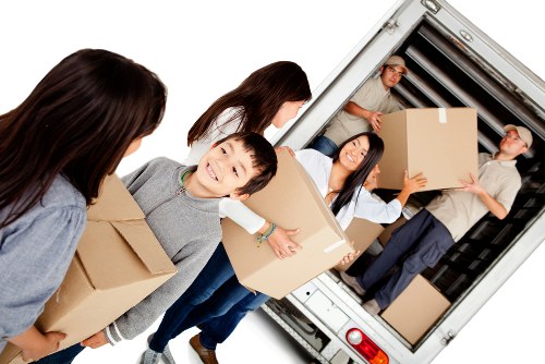 Removal team helping with a flat move in Swiss Cottage