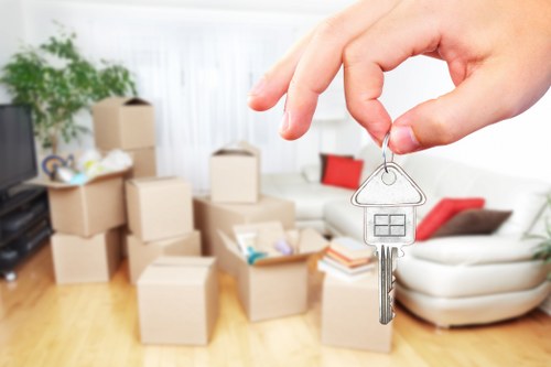 Moving truck with tail lift for heavy household items